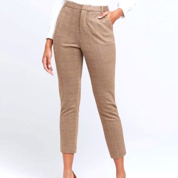 L'AGENCE Ludivine Trouser in Honey Ginger Plaid - Picture 1 of 5